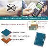 Women's RFID Blocking Leather Wallet – Small Compact Bi-Fold Card Case Purse with Zipper Pocket and Clear ID Window, Travel Safety Slim Design - 4 of 4