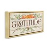 Stupell Industries Seasonal Gratitude Floral Leaves Floating Frame Canvas Art, Gold, 31" x 14" - 2 of 4
