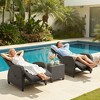 Heynemo Adjustable Rattan Recliner, Outdoor Lounge Chair with Backrest and Footrest, Weather-Resistant Wicker Patio Furniture for Deck, Porch - 2 of 4