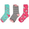 MeMoi 3 Pair Women's Christmas Holiday Novelty Crew Socks - 3 of 4