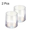 Unique Bargains Clear Visibility Heavy Base Whiskey Glasses Drinkware 2 Pcs - 3 of 4