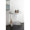 Kitchen Cart with Towel Rack, Bottle Storage Rack and Stemware Rack - 3 of 4