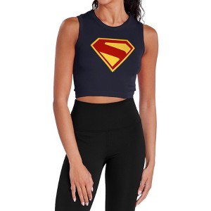 Women's Superman 2025 New Logo Sleeveless Crop Top Tank - 1 of 4