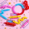 Joyfy 28 Pack Valentines Day Cards and Pop Tubes Set Stretchy Tube Fidget Toys for Kids Valentines Day Party Favors and Classroom Exchange Gifts - 3 of 4