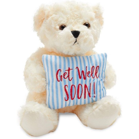 Download Blue Panda Get Well Soon Teddy Bear Stuffed Animal Plush Gift 9 25 Inches White Target