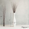 Uniquewise Tall Decorative Bamboo Floor Vase with Natural Dried Twig Fillers Modern Home & Office Decor Accent for Living Room or Corner Display - 4 of 4