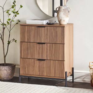 Saracina Home 3 Drawer with Fluted Fronts Dresser - 1 of 4