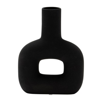 Sagebrook Home 8" Dolomite Open Cut-Out Vase Contemporary Abstract Table