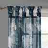 Gracie Mills Caelum Floral Print Twist Tab Top Voile Sheer Curtain - 2 of 3
