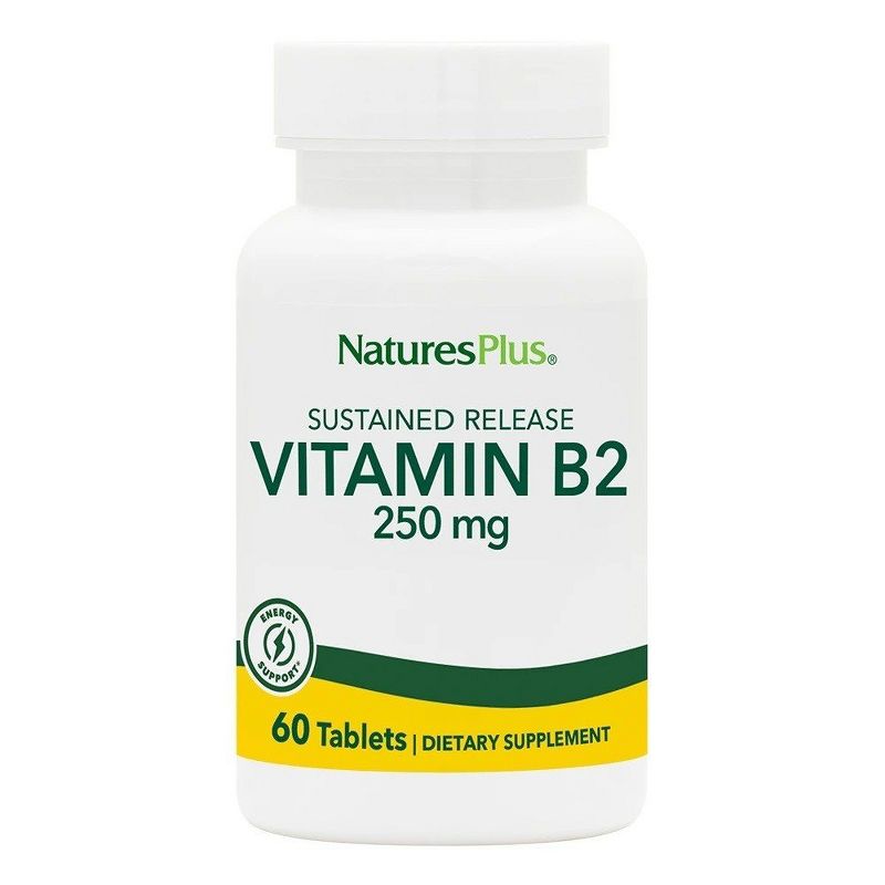 Nature's Plus Vitamin B-2 250mg Time Release  -  60 Sustained Release Tablet, 1 of 4