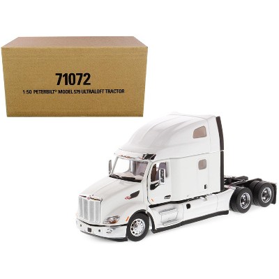 Peterbilt 579 UltraLoft Truck Tractor White "Transport Series" 1/50 Diecast Model by Diecast Masters