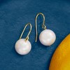 Ross-Simons 11mm Cultured Pearl Drop Earrings in 14kt Yellow Gold - 4 of 4