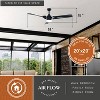 VAXCEL Austin 52 in. Black and Chrome Industrial Outdoor Ceiling Fan with Light Kit and Remote - 3 of 4