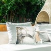 Stupell Industries Feathers On Water Outdoor Decorative Throw Pillow, 18 x 18 - 3 of 3
