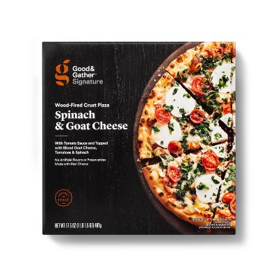 Signature Wood-Fired Spinach &#38; Goat Cheese Frozen Pizza - 17.5oz - Good &#38; Gather&#8482;