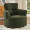 CAVINAS Polyester Swivel Accent Chair with Adjustable Headrest,Modern Round Upholstered Swivel Living Room Chairs,Reading Chairs for Living Room - 2 of 4