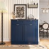 40 in. W x 14 in. D x 36 in. H Ready to Assemble Floor Base Tilt-Out Trash Kitchen Cabinet with 2-Drawer - 3 of 4