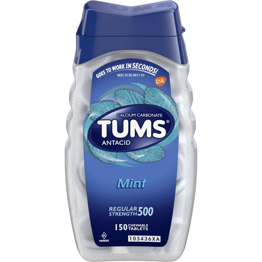 UPC 307660740520 product image for TUMS Regular Strength Antacid Chewable Tablets - Mint - 150ct | upcitemdb.com