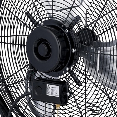 Newair 18" Black Steel Outdoor Wall Mounted Fan