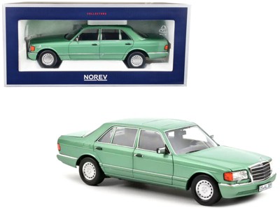 1991 Mercedes-Benz 560 SEL Light Green Metallic 1/18 Diecast Model Car by  Norev