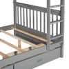 NicBex Full Over Full Loft and Bunk Bed with Ladders and Two Storage Drawers,with Safety Guardrails,for Kids Teens Adults - 4 of 4