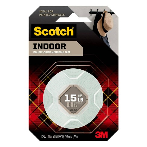 Scotch-Mount Clear Double-Sided Mounting Strips, 1 in x 3 in, 8