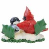 Jim Shore 4.75 In Holiday Gathering Highland Glen Cardinal Chickadee Bird Figurines - 2 of 3