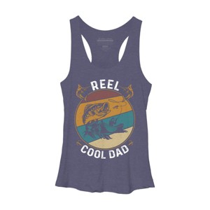 Women's Design By Humans Reel Cool Dad Fishing Boat Trip By KangThien Racerback Tank Top - 1 of 2