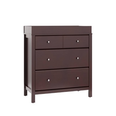 Image of Storkcraft Carmel 3 Drawer Dresser with Changing Topper - Espresso