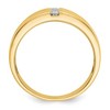 Black Bow Jewelry 7.2mm 14K Yellow or White Gold 1/4Ctw Lab Created Diamond Tapered Band - 2 of 4