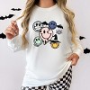 S.W.Smiley Halloween Smileys - Women's Garment Dyed Long Sleeve Graphic T-Shirt - 3 of 4