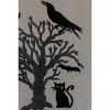 Black Halloween Hand Towels – Set of 4 – Embroidered & Applique 19.5" × 27" By kalalou - 3 of 4