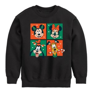 Boys' - Disney - Mickey And Friends Christmas Graphic Long Sleeve Fleece Sweatshirt - 1 of 4