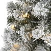 Nearly Natural 3-ft Flocked West Virginia Fir Artificial Christmas Tree with 50 Clear LED Lights - 3 of 4