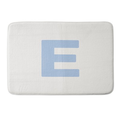 Deny Designs April Lane Art Block Monogram Memory Foam Bath Mat