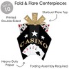 Big Dot of Happiness Las Vegas - Table Decorations - Casino Party Fold and Flare Centerpieces - 10 Count - 3 of 4