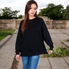 Anna-Kaci Women's Long Sleeve Oversized Crewneck Sweatshirt with Drop Shoulders - image 4 of 4