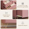 47" Modern Dresser with Built-In Lights & Charging Station - 5 Smooth-Gliding Drawer Wood Chest for Bedroom, Living Room, Entryway - 4 of 4