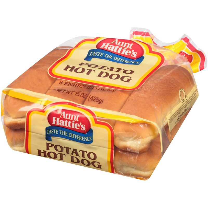 Aunt Hattie&#39;s Potato Hot Dog Buns - 15oz/8ct, 3 of 5