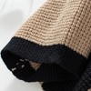 BLUEMING Womens Striped Cardigan Sweaters V Neck Open Front Button Up Fuzzy Loose Knit Coats - 4 of 4