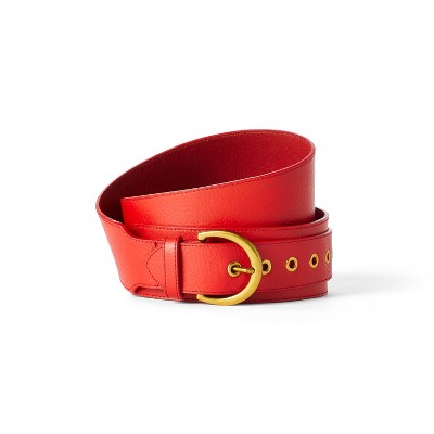 Red Single discount 96% WOMEN FASHION Accessories Belt Red NoName belt 