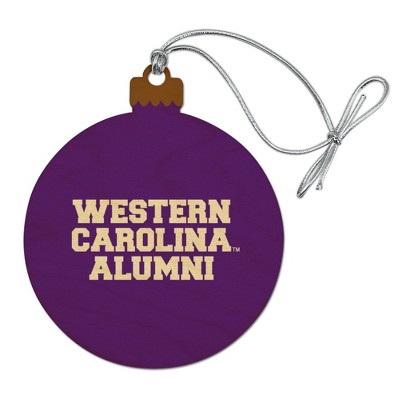 Western Carolina Alumni Wood Christmas Tree Holiday Ornament