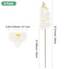 Unique Bargains Artificial Orchid Flowers Nine-headed Large Faux Phalaenopsis Silk Bouquets Real Touch 37 Inch - 3 of 4