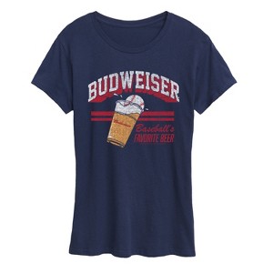 Women's - Budweiser - Budweiser Cup Baseball Short Sleeve Graphic T-Shirt - 1 of 4