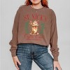 Simply Sage Market Women's St. Nick's Coffee Club Long Sleeve Garment Dyed Tee - 2 of 4