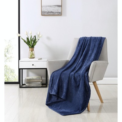 Navy throw blanket target sale