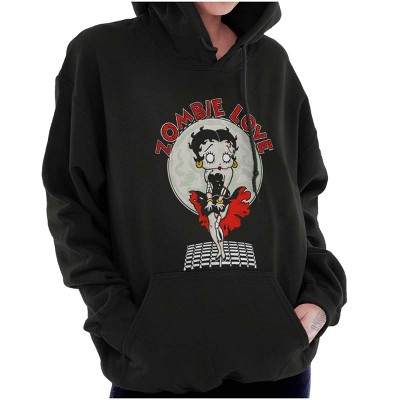 Betty Boop Zombie Movie Star Pose Hoodie Sweatshirt Women Brisco Brands