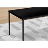 Table Set, 3pcs Set, Coffee, End, Black Metal, Black Laminate, Contemporary, Modern - 3 of 4