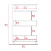 Grungis Kitchen Island Cart with 5-Shelf,Kitchen Island with 1-Drawer Kitchen Cart,Island Table for Kitchen - 3 of 4