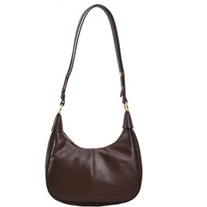 Small Hobo Bags for Women Retro Crescent Shoulder Purse Fall Soft Crossbody Handbag - 1 of 4